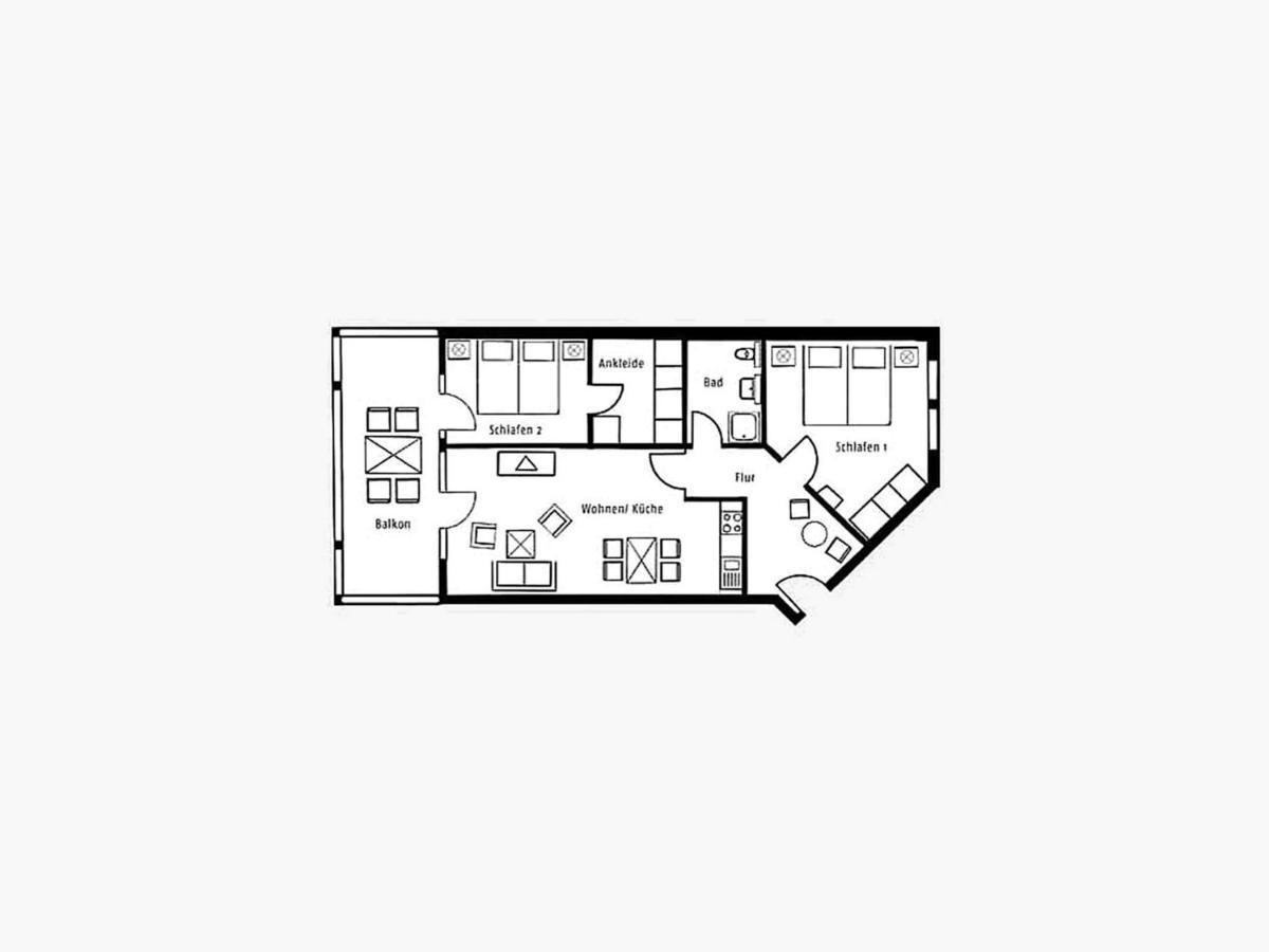 Komfort Mit 2 Schlafzimmern Und Terrasse Im Erdgeschoss 163 Ostseebad Binz